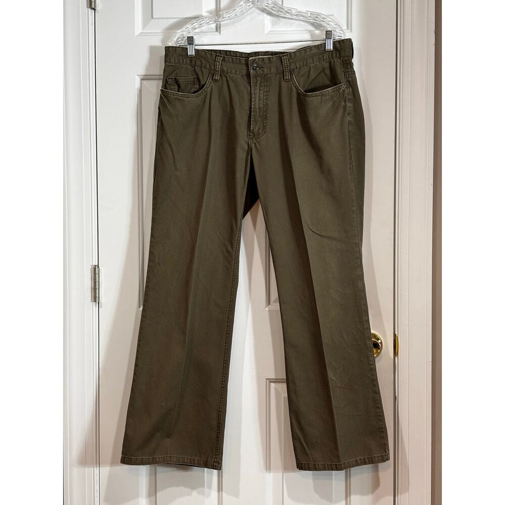 Urban Pipeline 36x32 Men's Pants Green Khaki 100% Cotton Skater Casual
